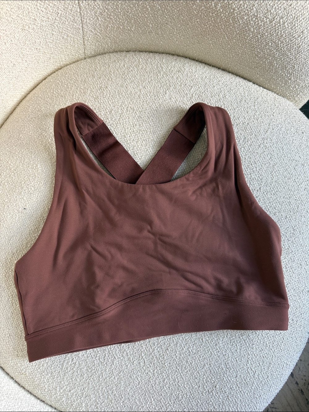 Paragon Fitwear Cross-Back Sports Bra — Dark Brown